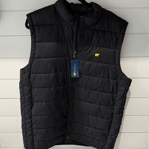 Golden Bear Black Quilted Puffer Vest